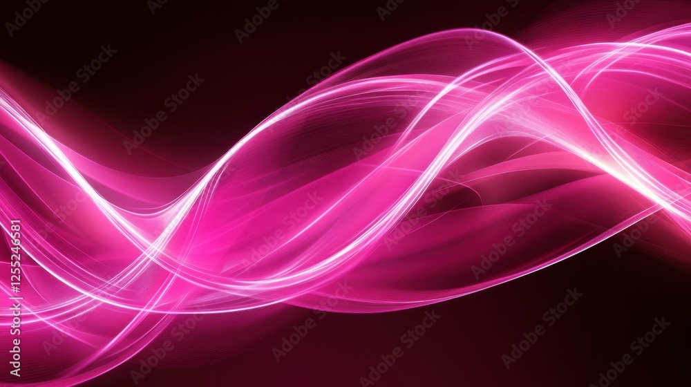 Fototapeta premium A vibrant hot pink glowing background with a futuristic, high-energy aesthetic