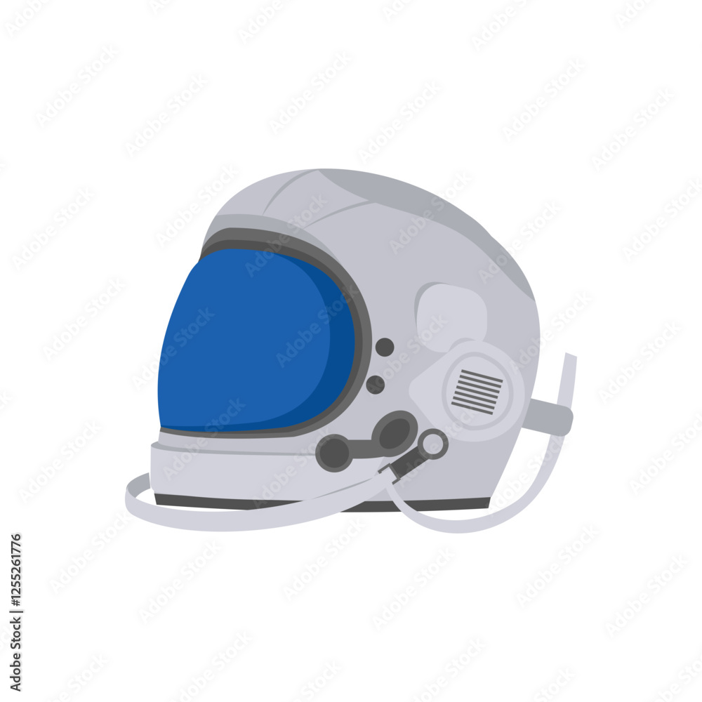 Fototapeta premium Astronaut Helmet, Space Vector Illustration, Isolated