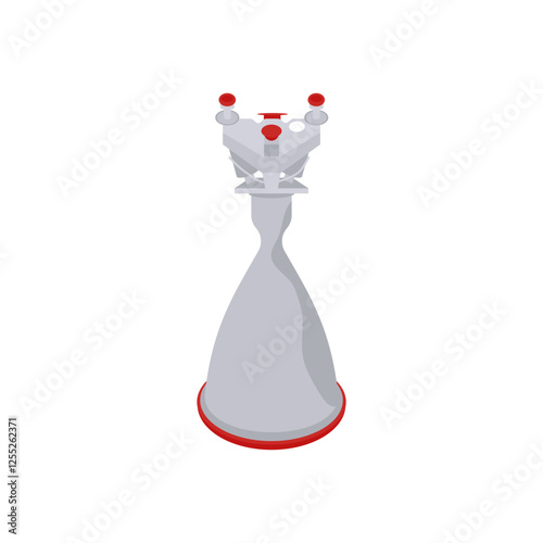 Thruster, Space Vector Illustration, Isolated