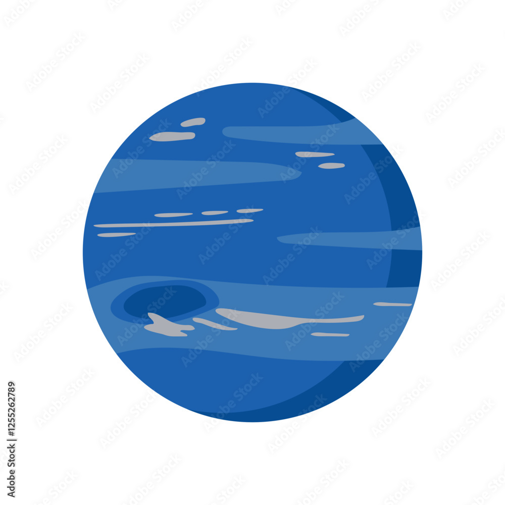 Planet X, Space Vector Illustration, Isolated Planet X, Space Vector Illustration, Isolated