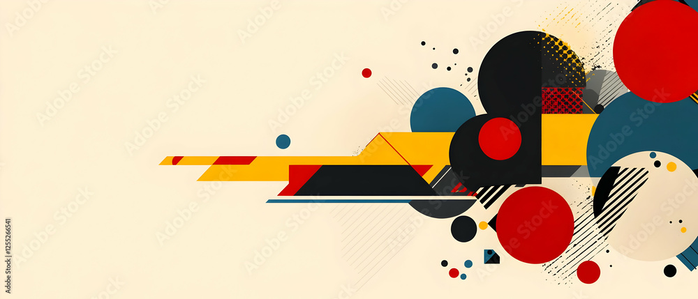 Abstract geometric banner design Abstract geometric banner design