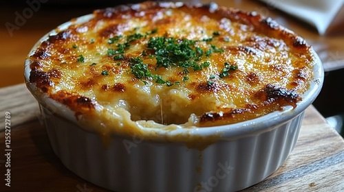 Creamy Baked Mac & Cheese Restaurant Dish photo