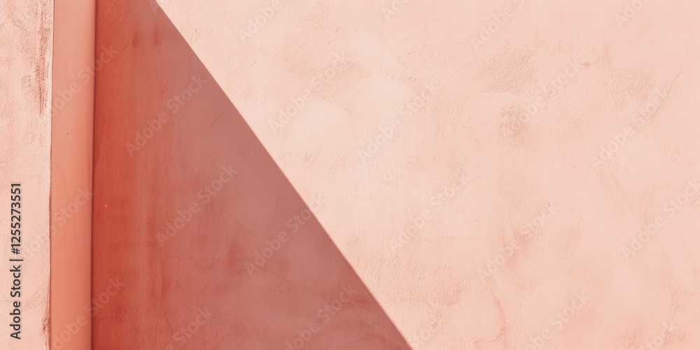 A minimalistic aesthetic featuring a light coral backdrop, Subtle textures and smooth gradients, Contemporary minimalist style