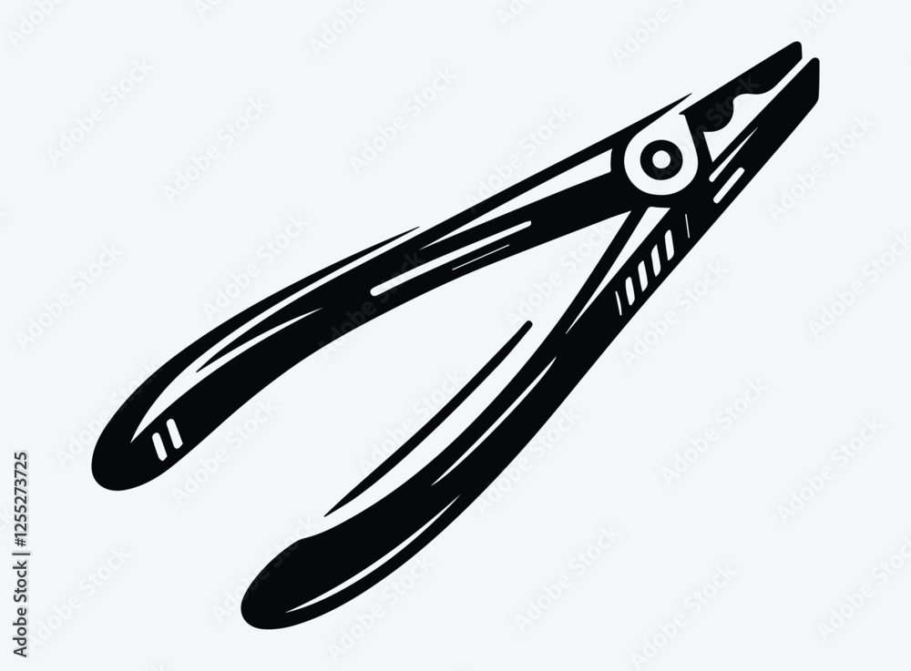Tongs Silhouette Vector Unique Designs Tongs Silhouette Vector Unique Designs