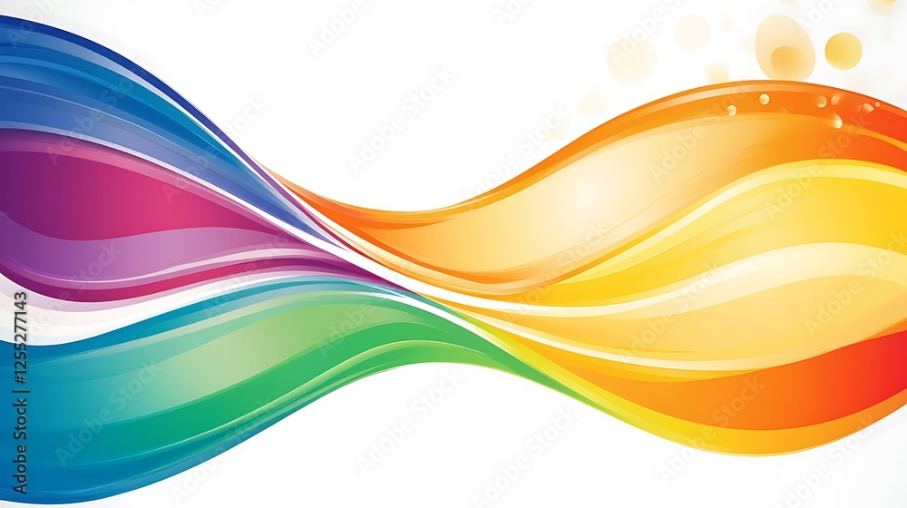 Abstract colorful wavy shapes background Abstract colorful wavy shapes background