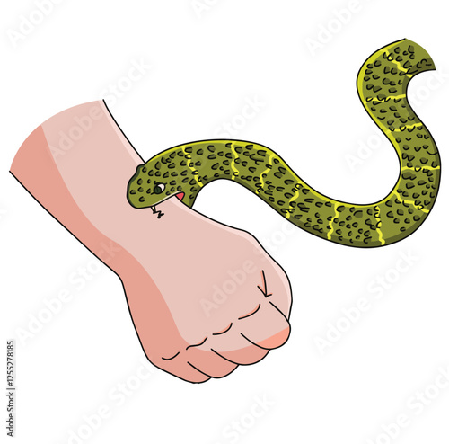 Science of Snake Bite First Aid care non venomous anti venom serum hand leg king cobra treat kit death injury help safe call pain blood healing prevent coral fangs step clipart.