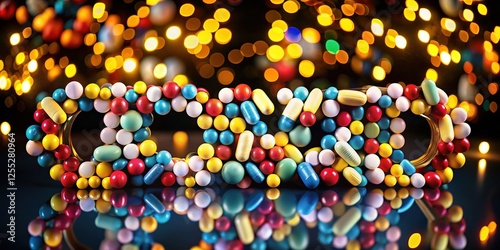 COVID pills:  Hopeful medical illustration, lives saved.