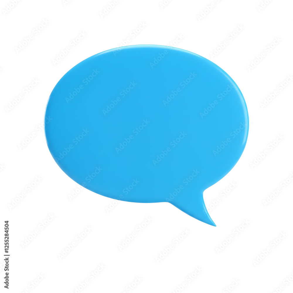 3d speech bubble icon isolated on transparent background 3d speech bubble icon isolated on transparent background