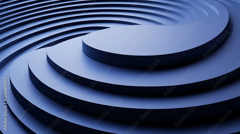 Abstract blue swirl platform background Abstract blue swirl platform background