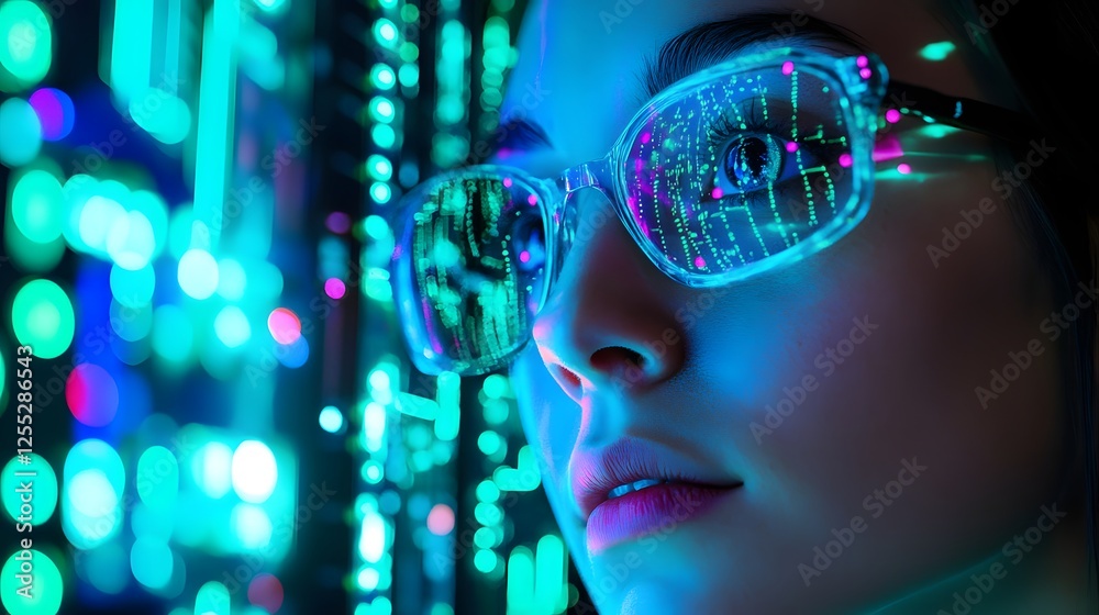 custom made wallpaper toronto digitalA glowing electric circuit board with vibrant blue and green lights