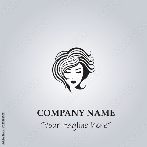 Hair logo company vector illustration

