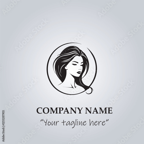 Hair logo company vector illustration

