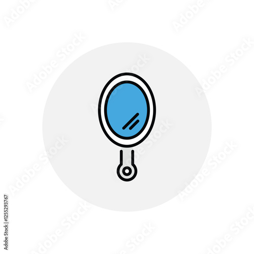 Hand Mirror icon vector stock illustration