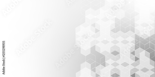 Medical background from hexagons pattern. Geometric elements of design texture with molecular structures and chemical compounds. health, science and innovation medicine. vector illustration. 