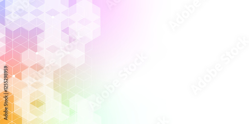 Medical background from hexagons pattern. Geometric elements of design texture with molecular structures and chemical compounds. health, science and innovation medicine. vector illustration. 