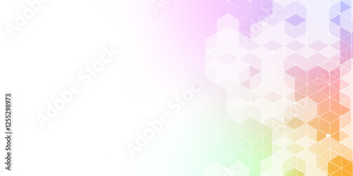 Medical background from hexagons pattern. Geometric elements of design texture with molecular structures and chemical compounds. health, science and innovation medicine. vector illustration. 