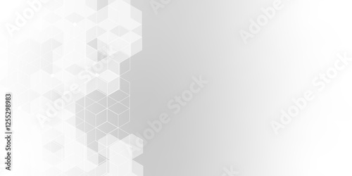 Medical background from hexagons pattern. Geometric elements of design texture with molecular structures and chemical compounds. health, science and innovation medicine. vector illustration. 