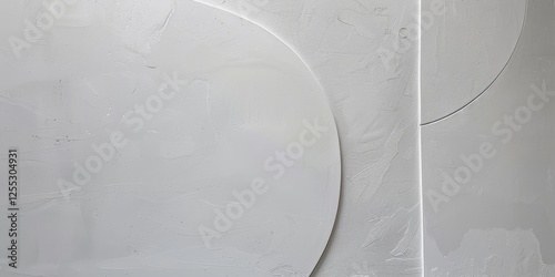 A minimalistic artwork with a subtle light gray background, Organic forms and subtle textures, Contemporary minimalist style
