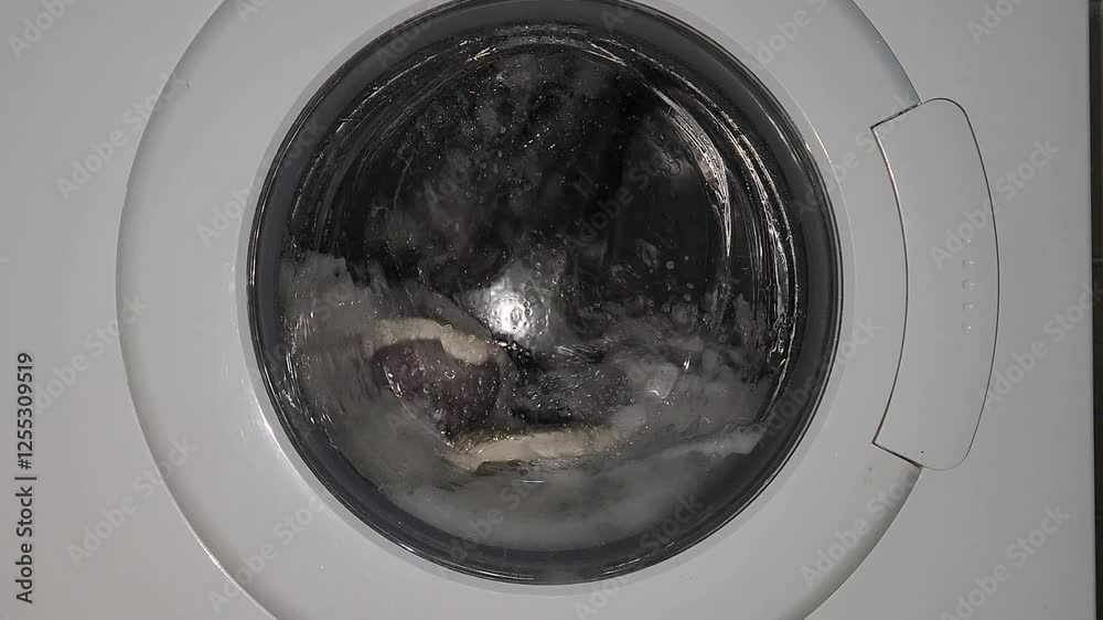 washing machine in the laundry