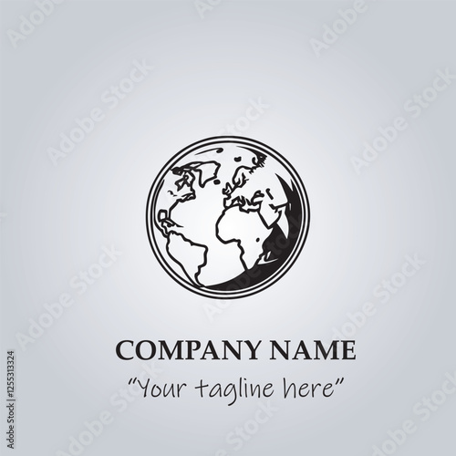 globe logo company vector illustration