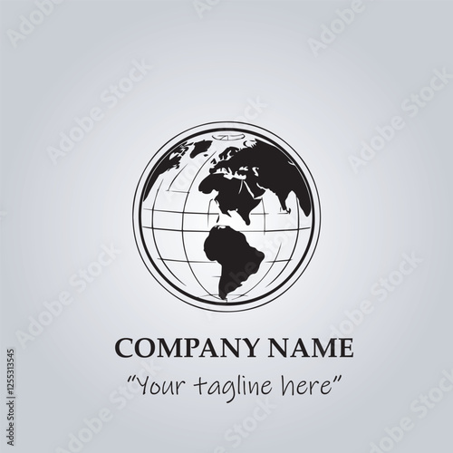globe logo company vector illustration