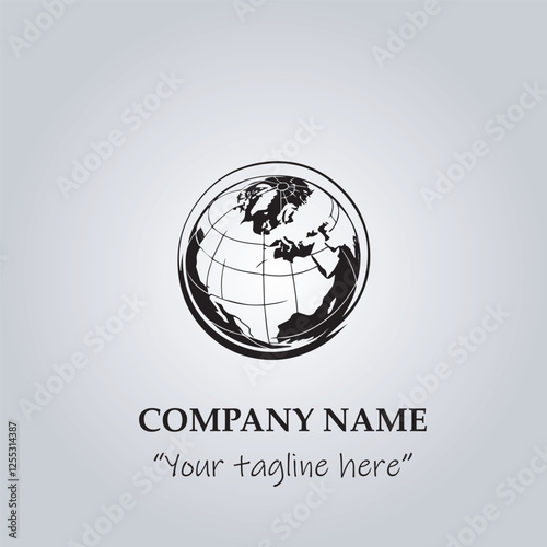 globe logo company vector illustration