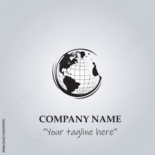 globe logo company vector illustration