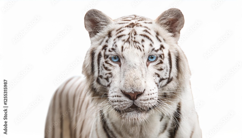 Obraz premium white bengal tiger isolated