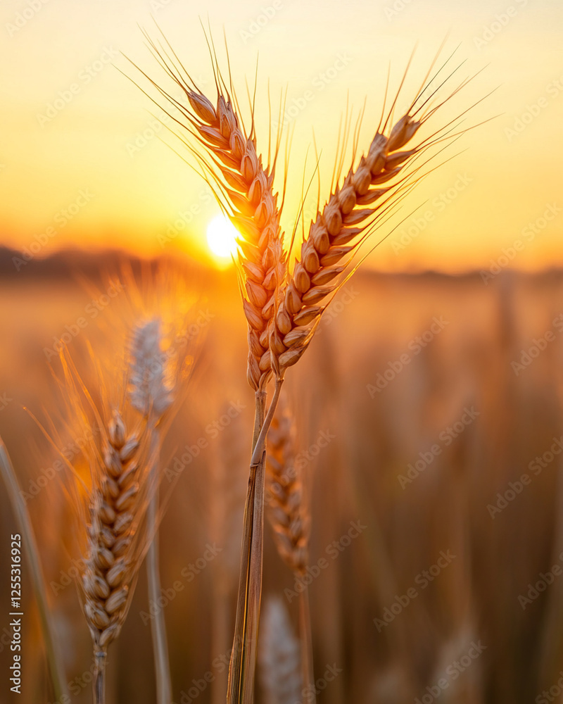A cross stands against a backdrop of golden wheat fields, with the sunset symbolizing hope and new beginnings. This serene scene is perfect for Easter-themed designs, reflecting peace and faith. A cross stands against a backdrop of golden wheat fields, with the sunset symbolizing hope and new beginnings. This serene scene is perfect for Easter-themed designs, reflecting peace and faith.