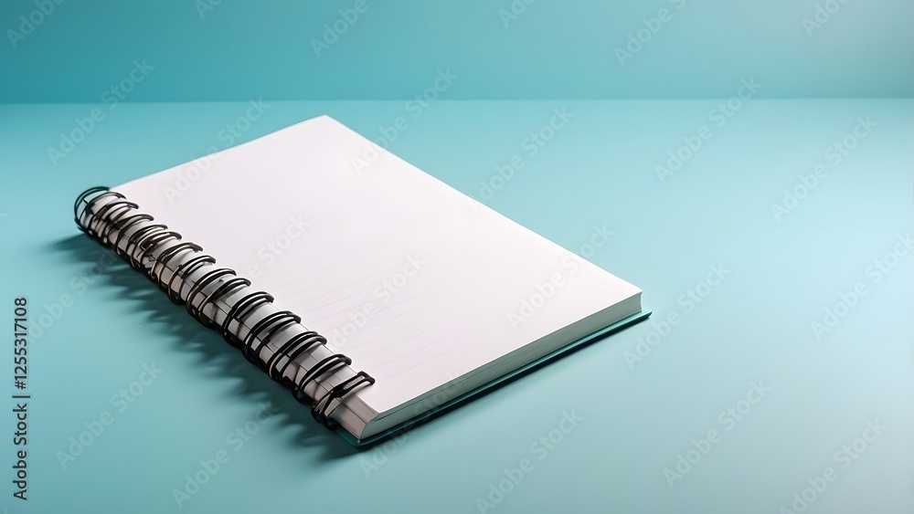 Notebook banner with empty space Without Text, aqua background, holiday banner poster background for advertisement ads Notebook banner with empty space Without Text, aqua background, holiday banner poster background for advertisement ads