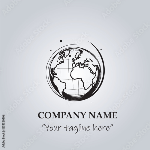 globe logo company vector illustration