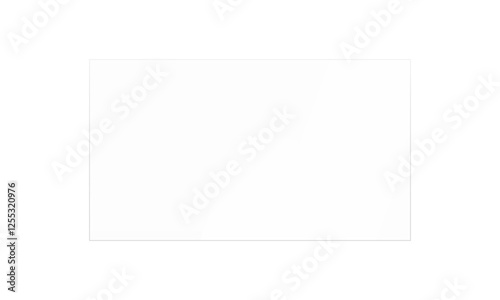 Billede på lærred Transparent glass pane PNG overlay illustration