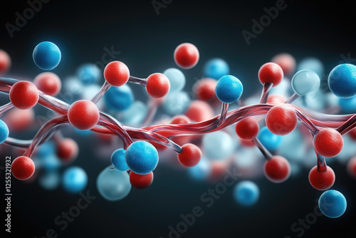 Visualizing arterial branching of red and blue blood cells in a flat design diagram for educational purposes in medical science