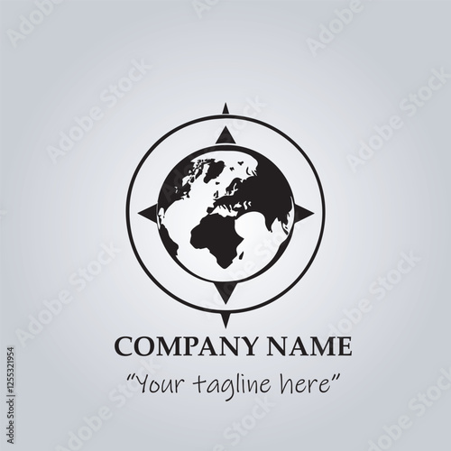 globe logo company vector illustration
