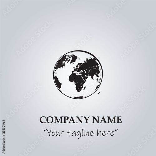 globe logo company vector illustration