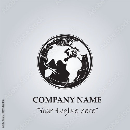 globe logo company vector illustration