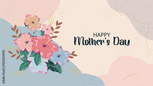 Happy Mother's Day with Floral Bouquet