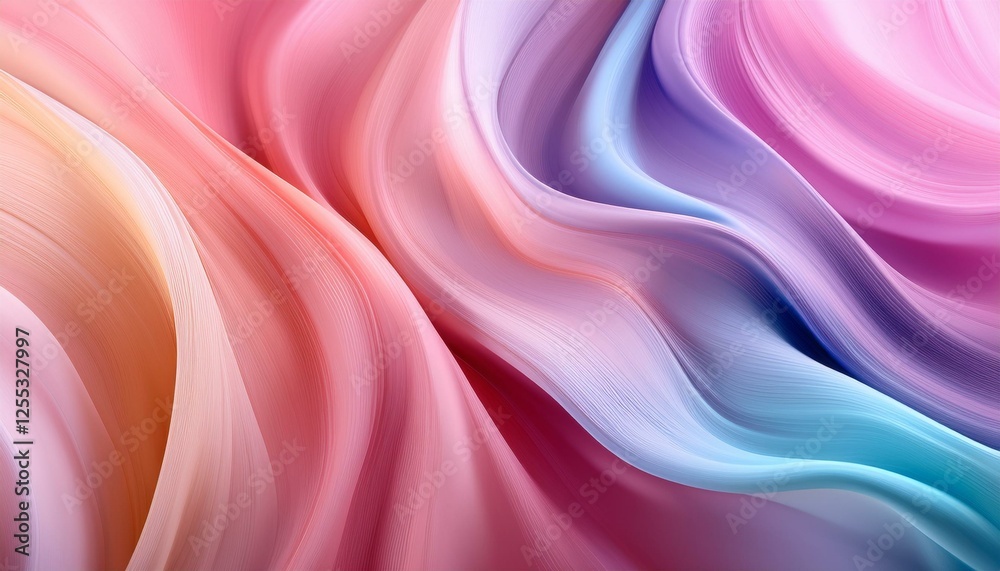 Obraz premium Soft and liquid color waves background