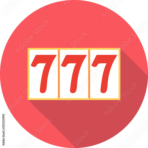 Triple Sevens Vector Icon