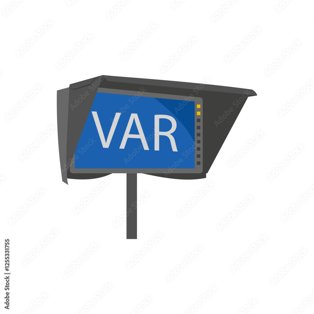 VAR, Football Championship Soccer Illustration VAR, Football Championship Soccer Illustration