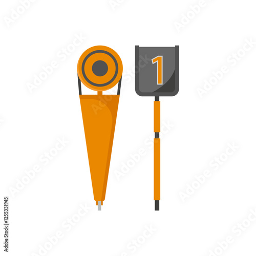 Down Markers, Football Championship Soccer Illustration