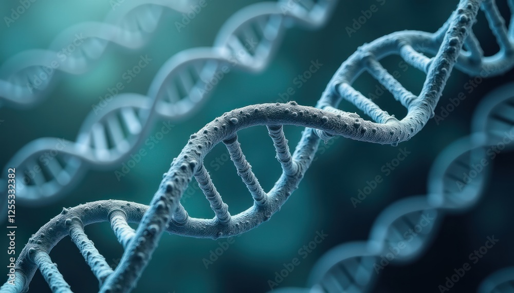A highly detailed macro image of a DNA molecule. Concept of genetics, biotechnology, medicine, and scientific research in a laboratory. . A highly detailed macro image of a DNA molecule. Concept of genetics, biotechnology, medicine, and scientific research in a laboratory. .