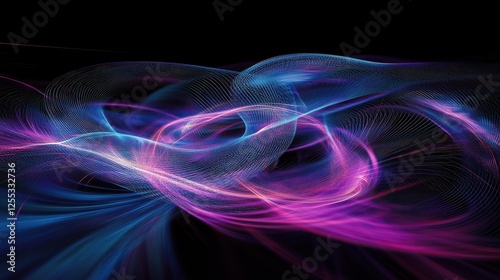Holographic Quantum Interface Displaying Swirling D