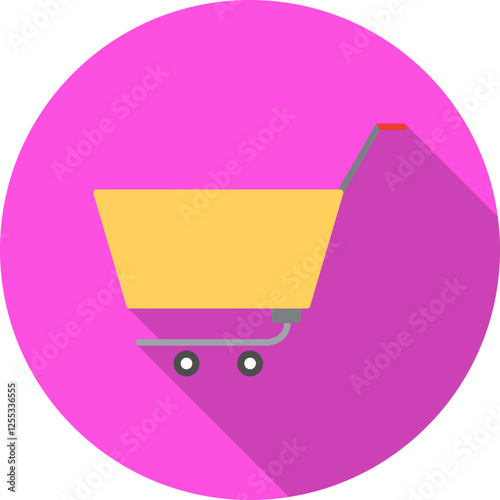 Unique Empty Cart Vector Icon