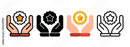 Set of Recommended Products Icon