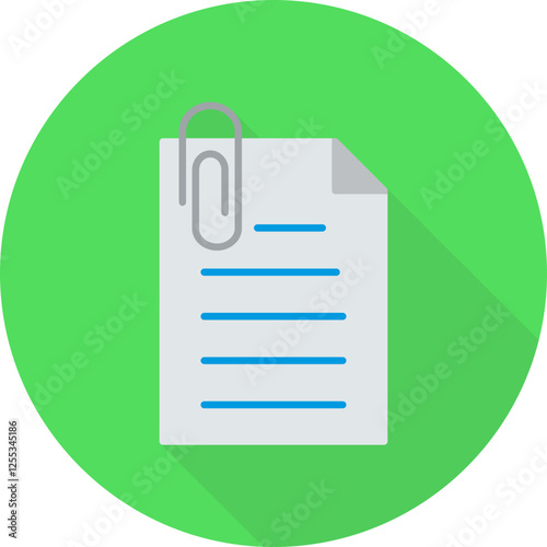 Unique Attachment Vector Icon