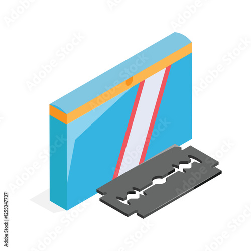 A razor blade package for shaving and hair removal.
