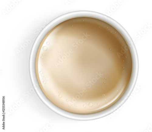 Cappuccino Top View