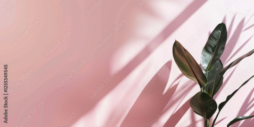 Obraz premium A refined minimalist composition featuring a light blush pink background, Smooth textures and gentle gradients, Modern minimalist style