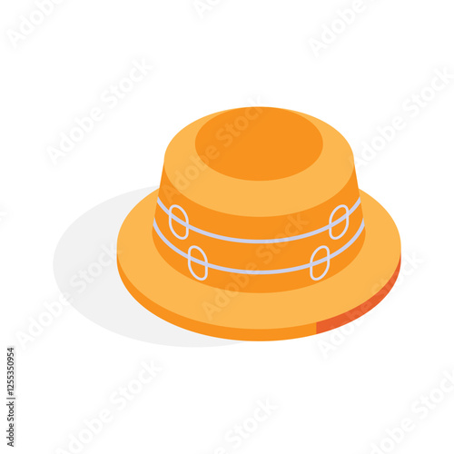 Have a look at this creative icon of fedora hat in trendy design